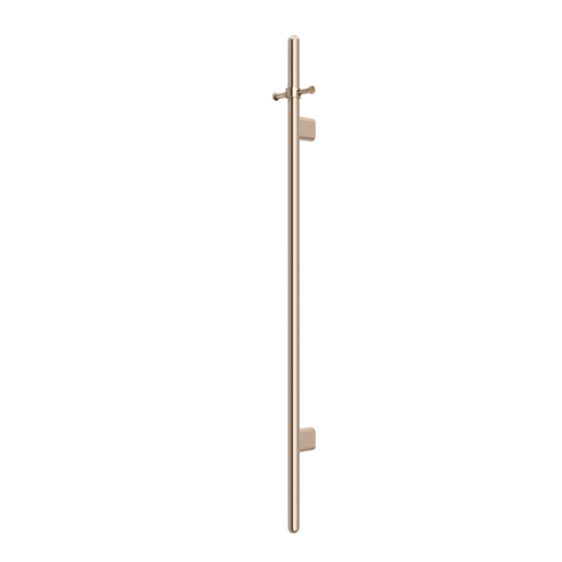 Meir Heated Vertical Towel Rail - Champagne-blue-leaf-bathware