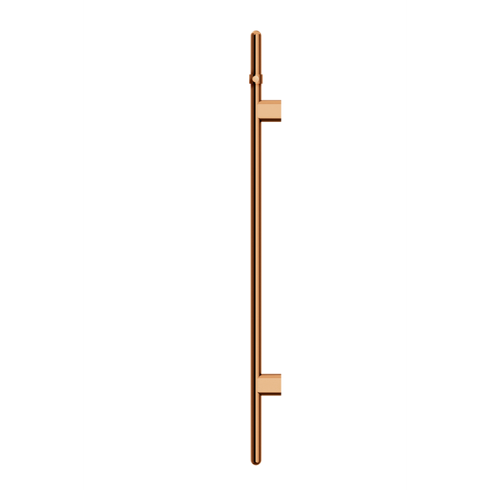 Meir Heated Vertical Towel Rail - Lustre Bronze-blue-leaf-bathware