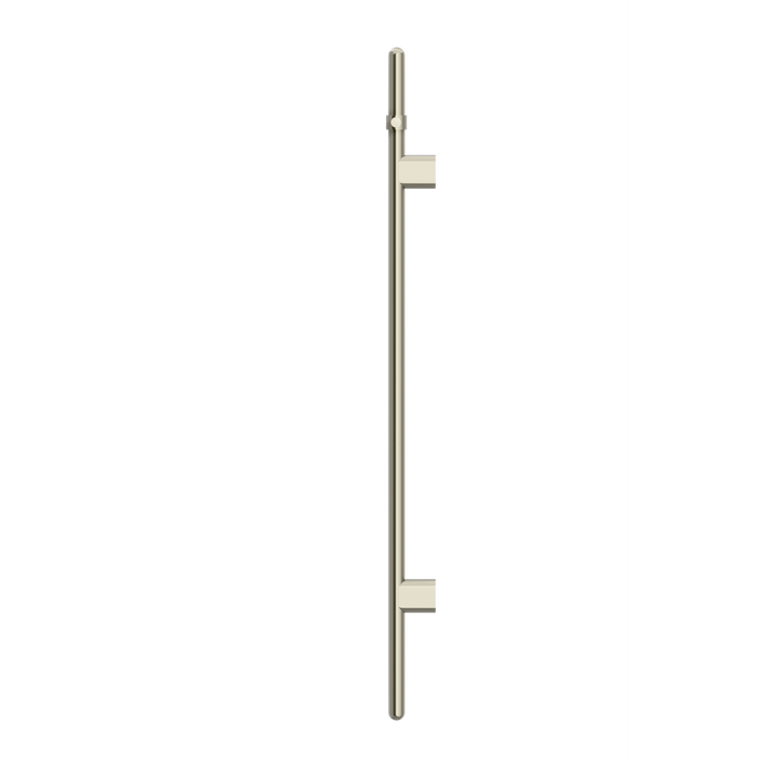 Meir Heated Vertical Towel Rail - PVD Brushed Nickel-blue-leaf-bathware