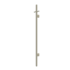 Meir Heated Vertical Towel Rail - PVD Brushed Nickel-blue-leaf-bathware