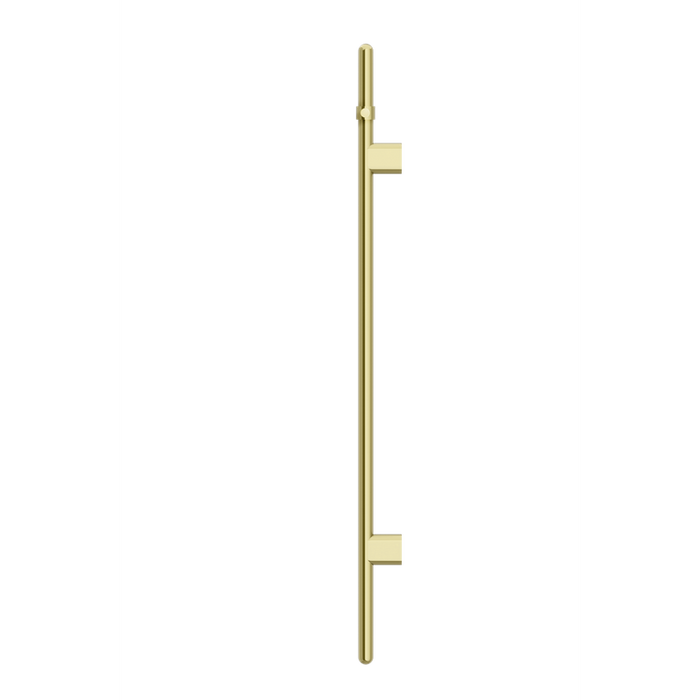 Meir Heated Vertical Towel Rail - PVD Tiger Bronze-blue-leaf-bathware