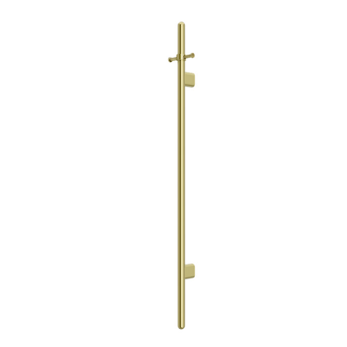 Meir Heated Vertical Towel Rail - PVD Tiger Bronze-blue-leaf-bathware