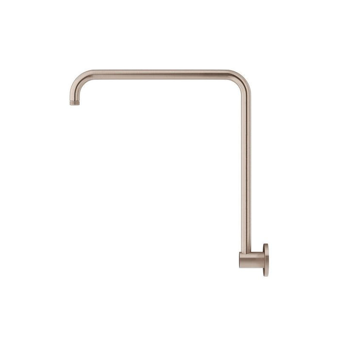 Meir High Rise Shower Arm - Champagne-blue-leaf-bathware