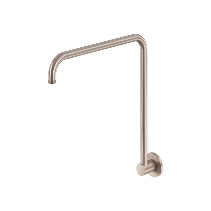 Meir High Rise Shower Arm - Champagne-blue-leaf-bathware