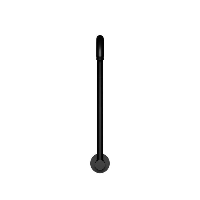 Meir High Rise Shower Arm - Matte Black-blue-leaf-bathware