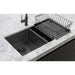 Meir Lavello Dish Rack - PVD Gunmetal Black-blue-leaf-bathware