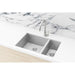 Meir Lavello Kitchen Sink - One & Half Bowl 670 x 440 - PVD Brushed Nickel-blue-leaf-bathware