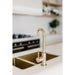 Meir Lavello Kitchen Sink - One and Half Bowl 670 x 440 - PVD Brushed Bronze Gold-blue-leaf-bathware