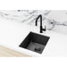 Meir Lavello Kitchen Sink - Single Bowl 380 x 440 - PVD Gunmetal Black-blue-leaf-bathware