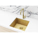 Meir Lavello Kitchen Sink - Single Bowl 450 x 450 - PVD Brushed Bronze Gold-blue-leaf-bathware