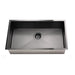 Meir Lavello Kitchen Sink - Single Bowl 760 x 440 - PVD Gunmetal Black-blue-leaf-bathware