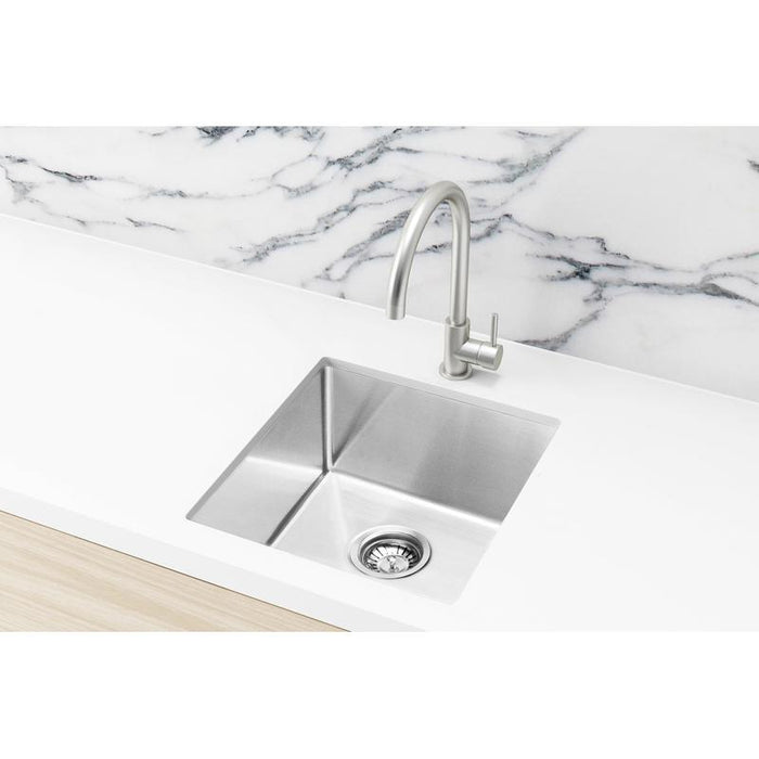 Meir Lavello Laundry Sink - Single Bowl 440 x 440 - Stainless Steel-blue-leaf-bathware