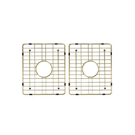 Meir Lavello Protection Grid for MKSP-D1160440D (2pcs) - Brushed Bronze Gold-blue-leaf-bathware