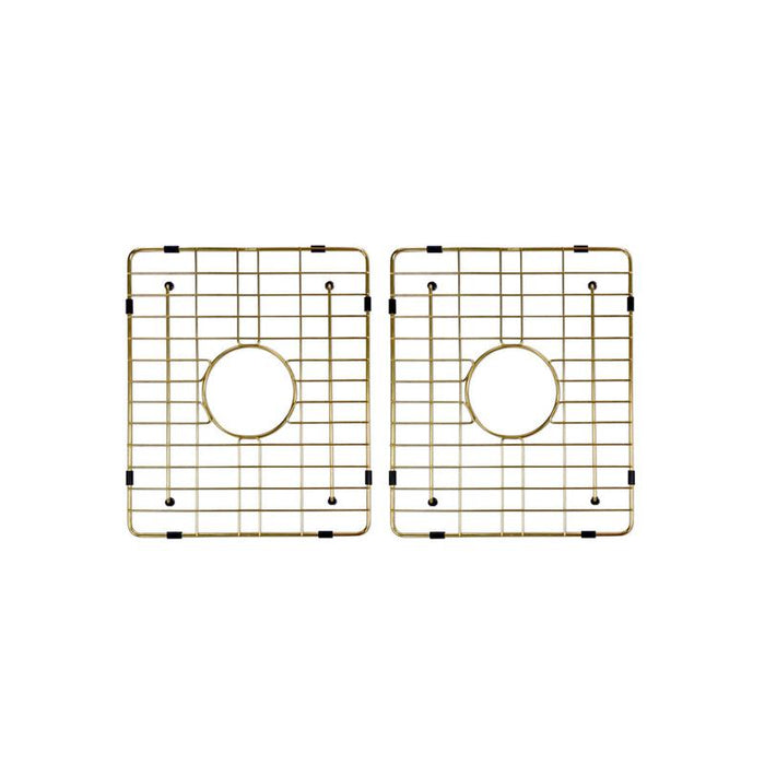 Meir Lavello Protection Grid for MKSP-D1160440D (2pcs) - Brushed Bronze Gold-blue-leaf-bathware