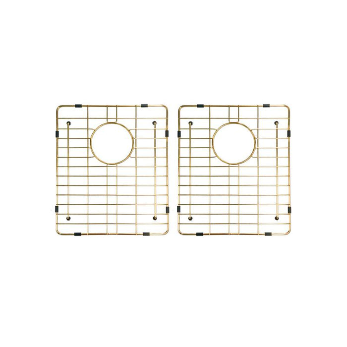 Meir Lavello Protection Grid for MKSP-D760440 (2pcs) - Brushed Bronze Gold-blue-leaf-bathware