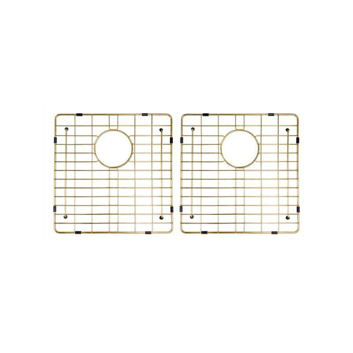 Meir Lavello Protection Grid for MKSP-D860440 (2pcs) - Brushed Bronze Gold-blue-leaf-bathware