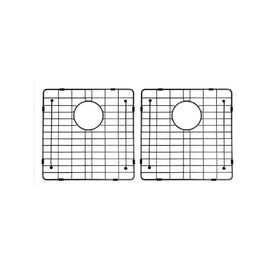 Meir Lavello Protection Grid for MKSP-D860440 (2pcs) - PVD Gunmetal Black-blue-leaf-bathware