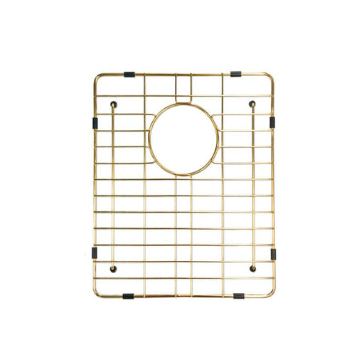 Meir Lavello Protection Grid for MKSP-S380440 - Brushed Bronze Gold-blue-leaf-bathware