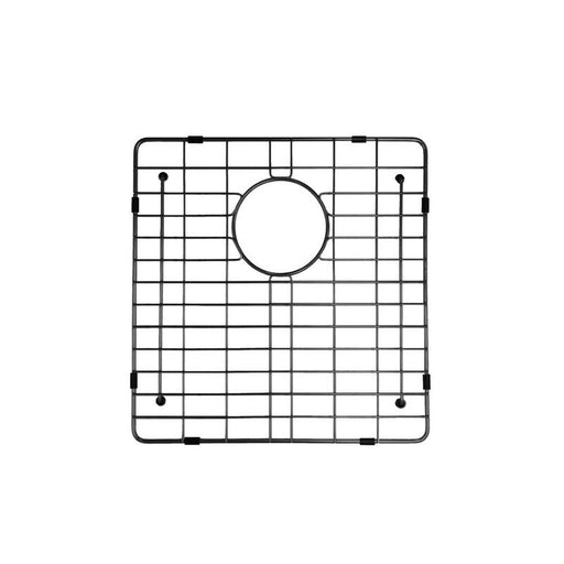 Meir Lavello Protection Grid for MKSP-S450450 - PVD Gunmetal Black-blue-leaf-bathware