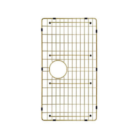 Meir Lavello Protection Grid for MKSP-S760440 - Brushed Bronze Gold-blue-leaf-bathware