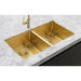 Meir Lavello Protection Grid for MKSP-S840440D - Brushed Bronze Gold-blue-leaf-bathware