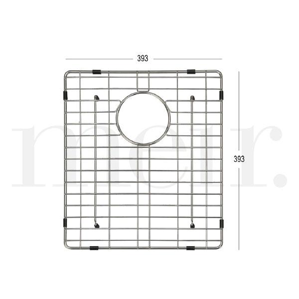 Meir Lavello Single Bowl Protection Sink Grid for 450mm Sink-GRID-02-blue-leaf-bathware