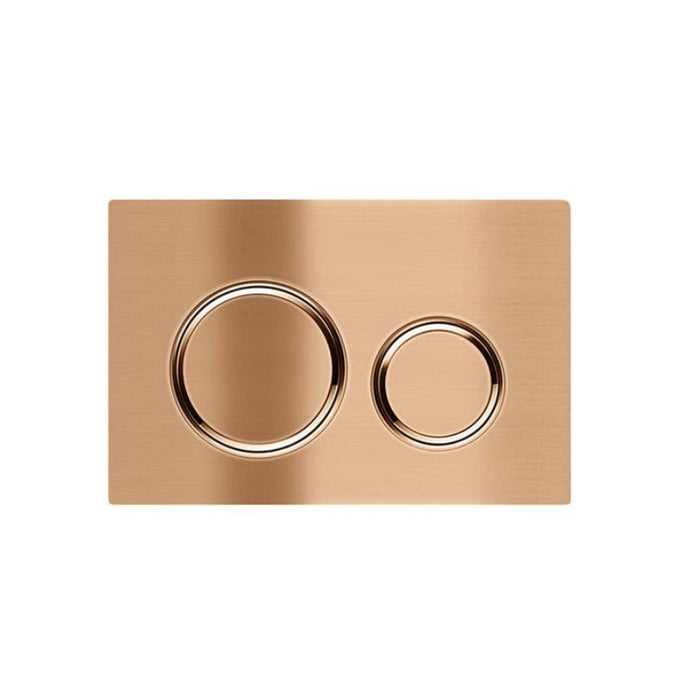 Meir Sigma 21 Dual Flush Plates to suit Geberit - Lustre Bronze