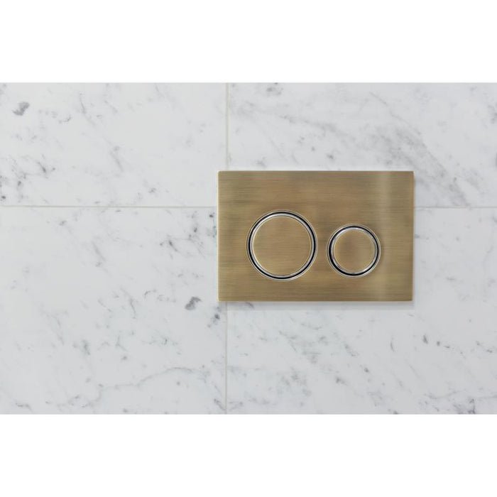 Meir Meir Sigma 21 Dual Flush Plates to suit Geberit - PVD Tiger Bronze-blue-leaf-bathware