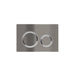 Meir Meir Sigma 21 Dual Flush Plates to suit Geberit - Shadow Gunmetal-blue-leaf-bathware