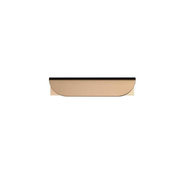 Meir Öppen Edge-Pull 75mm Cabinet Handle (Brushed) - Lustre Bronze-blue-leaf-bathware