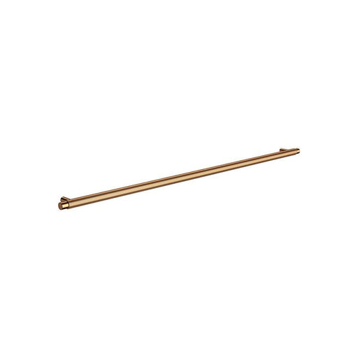 Meir Öppen Round Pull 520mm Cabinet Handle (Linear Knurled) - Lustre Bronze-blue-leaf-bathware