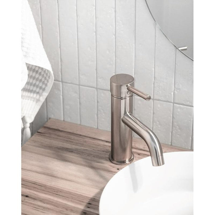 Meir Piccola Basin Mixer Tap - Champagne-blue-leaf-bathware