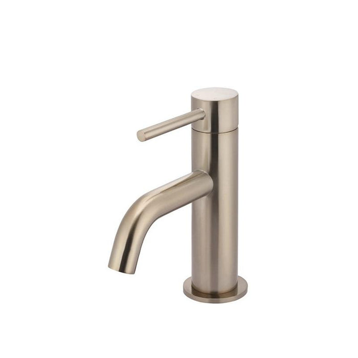 Meir Piccola Basin Mixer Tap - Champagne-blue-leaf-bathware