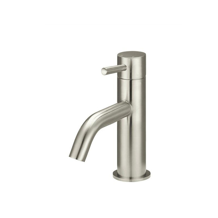 Meir Piccola Basin Mixer Tap - PVD Brushed Nickel-blue-leaf-bathware