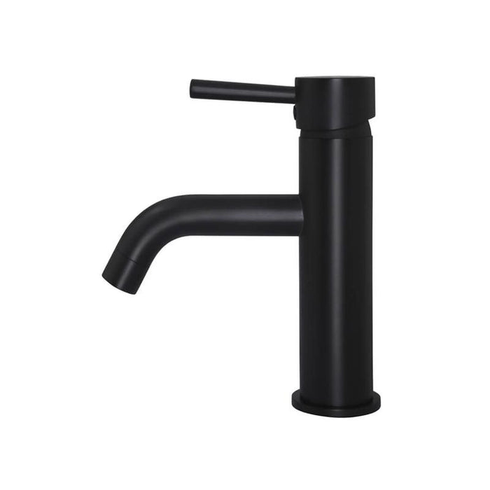 Meir Round Basin Mixer Curved - Matte Black-blue-leaf-bathware