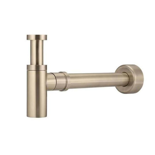 Meir Round Bottle Trap 32mm - Champagne-blue-leaf-bathware