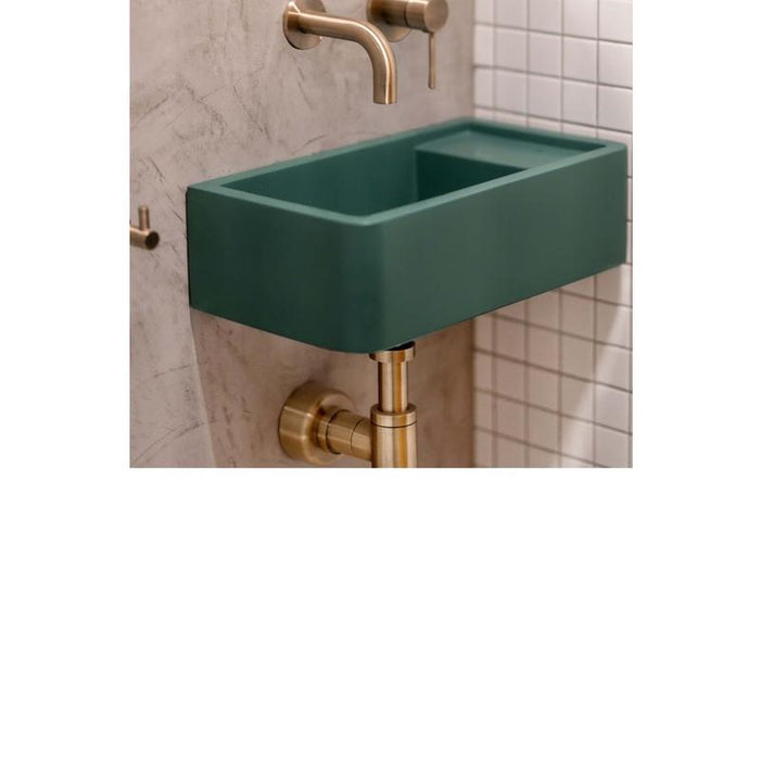 Meir Round Bottle Trap for 32mm basin waste and 40mm outlet - PVD Tiger Bronze-blue-leaf-bathware