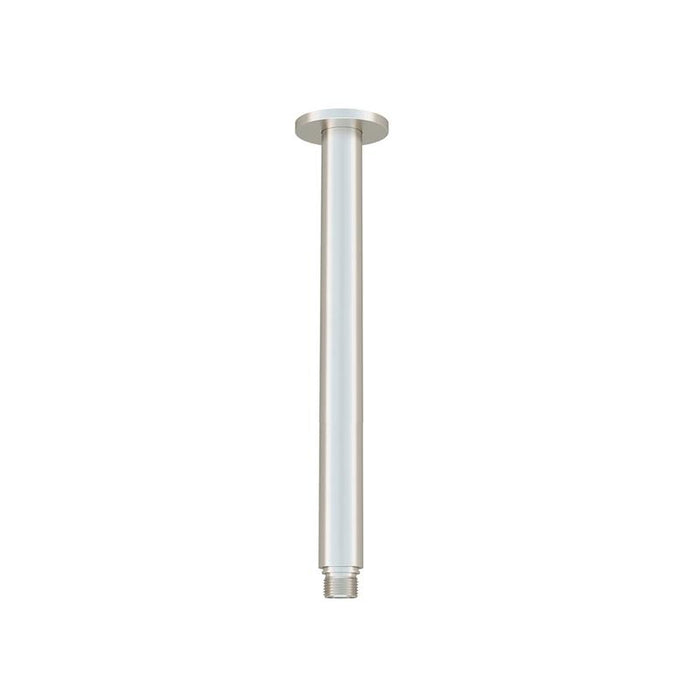 Meir Round Ceiling Shower Arm 300mm - PVD Brushed Nickel-blue-leaf-bathware