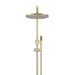 Meir Round Combination Shower Rail 300mm Rose & Hand Shower - Tiger Bronze-MZ0706-R-PVDBB-blue-leaf-bathware