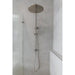 Meir Round Combination Shower Rail, 300mm Rose, Single Function Hand Shower - PVD Brushed Nickel-blue-leaf-bathware