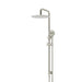 Meir Round Combination Shower Rail 300mm Rose, Three Function Hand Shower - PVD Brushed Nickel-blue-leaf-bathware