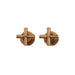 Meir Round Cross Handle Jumper Valve Wall Top Assemblies - Lustre Bronze-MW08JL-PVDBZ-blue-leaf-bathware