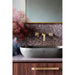 Meir Round Cross Handle Jumper Valve Wall Top Assemblies - PVD Tiger Bronze-blue-leaf-bathware