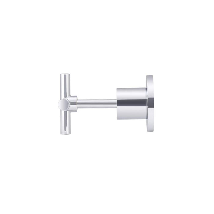 Meir Round Cross Handle Jumper Valve Wall Top Assemblies - Polished Chrome-blue-leaf-bathware