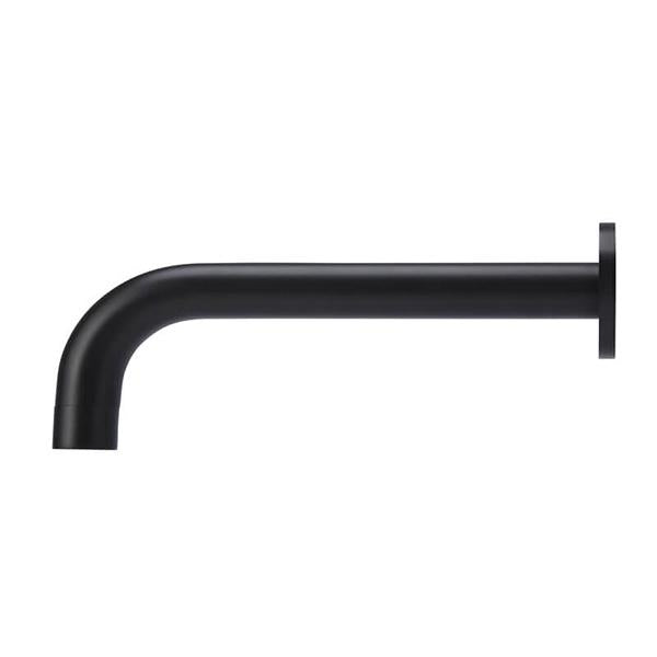 Meir Round Curved Spout 200mm - Matte Black-MS05-blue-leaf-bathware