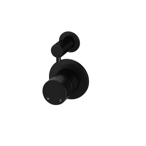 Meir Round Diverter Mixer Pinless Handle -Matte Black-blue-leaf-bathware