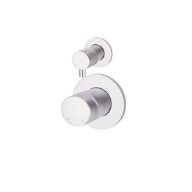 Meir Round Diverter Mixer Pinless Handle Trim Kit (In-wall Body Not Included) - Polished Chrome-blue-leaf-bathware