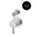 Meir Round Diverter Mixer Trim Kit Only - Brushed Nickel-MW07TS-FIN-PVDBN-blue-leaf-bathware