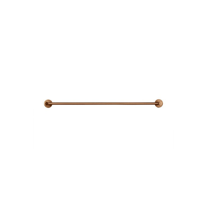 Meir Round Double Towel Rail 600mm - Lustre Bronze-MR01-R-PVDBZ-blue-leaf-bathware