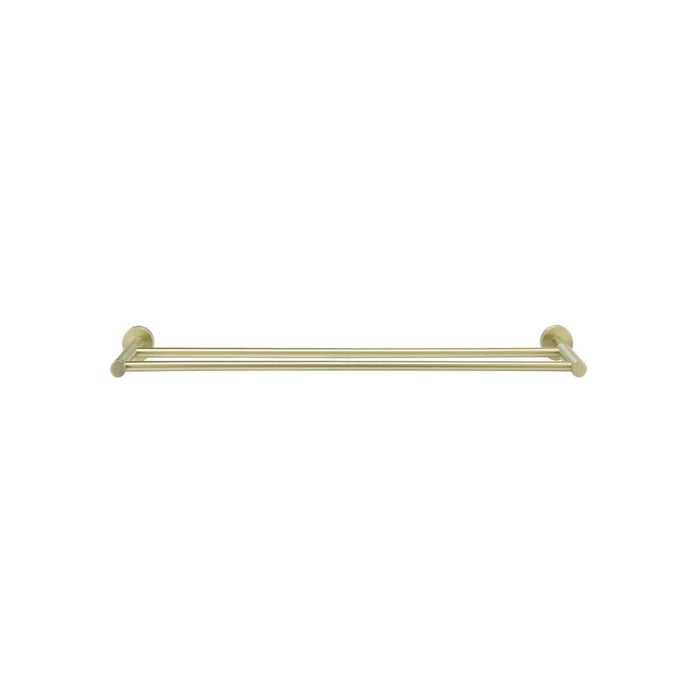 Meir Round Double Towel Rail 600mm - PVD Tiger Bronze-blue-leaf-bathware